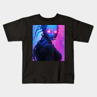 Cyber Demon Demonic Android Kids T-Shirt